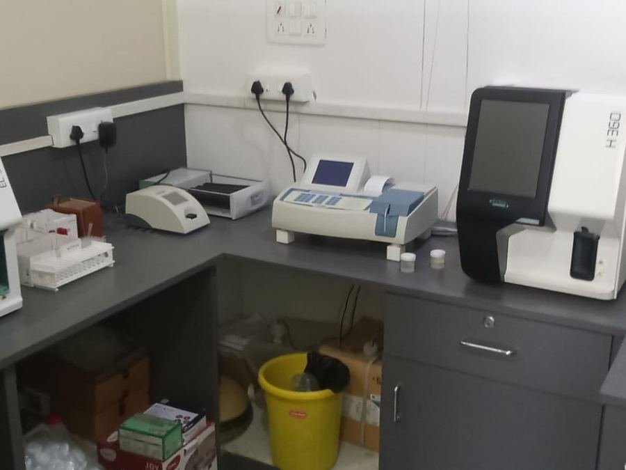 Diagnostics laboratory at Maruthi Hospital and Diagnostics, Guntur
